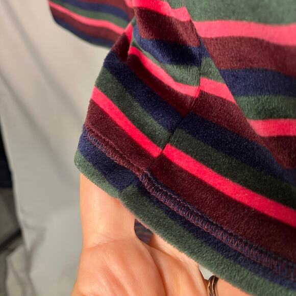 Cuddl Duds Pajama Set M Weekend Getaway Long Sleeve Stripe Lounge 2-Piece - Picture 8 of 16